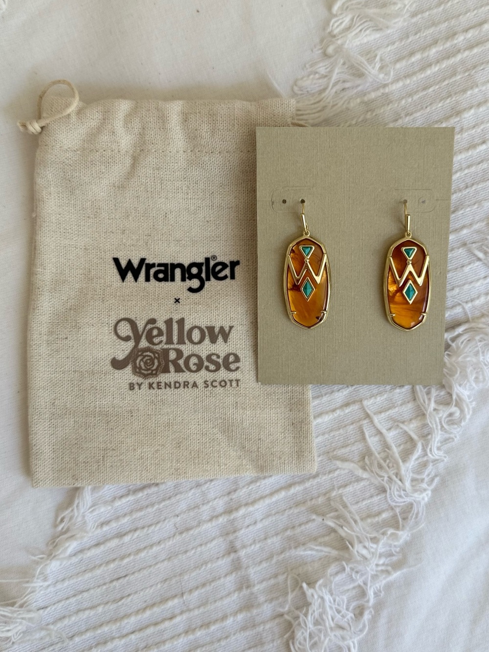 Wrangler x Yellow Rose by Kendra Scott - Elle Gold Drop Earrings